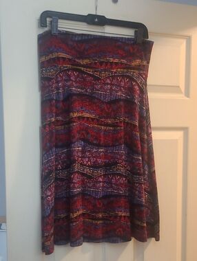 M LuLaRoe Asure Multi-Pattern Skirt